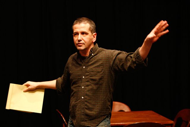 David Cromer as the Stage Manager. Photo by Carol Rosegg.